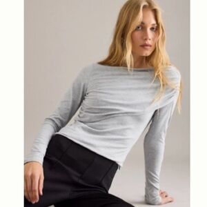 Anthropologie Ruched Off shoulder Top, Medium.